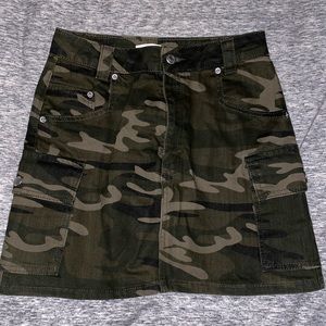 Camo print jean skirt - Topshop brand